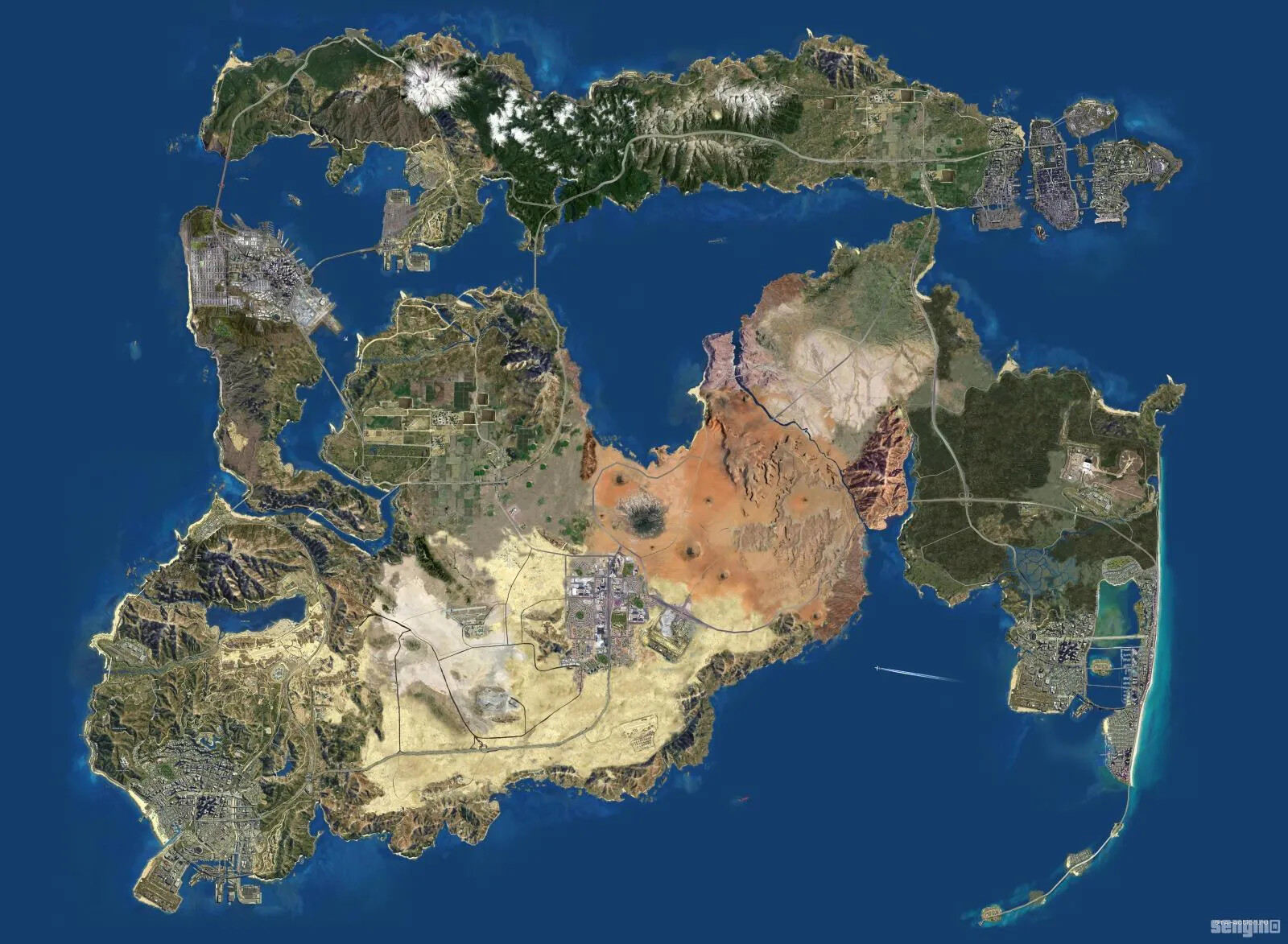 Неофициальная карта GTA 6 с всеми локациями