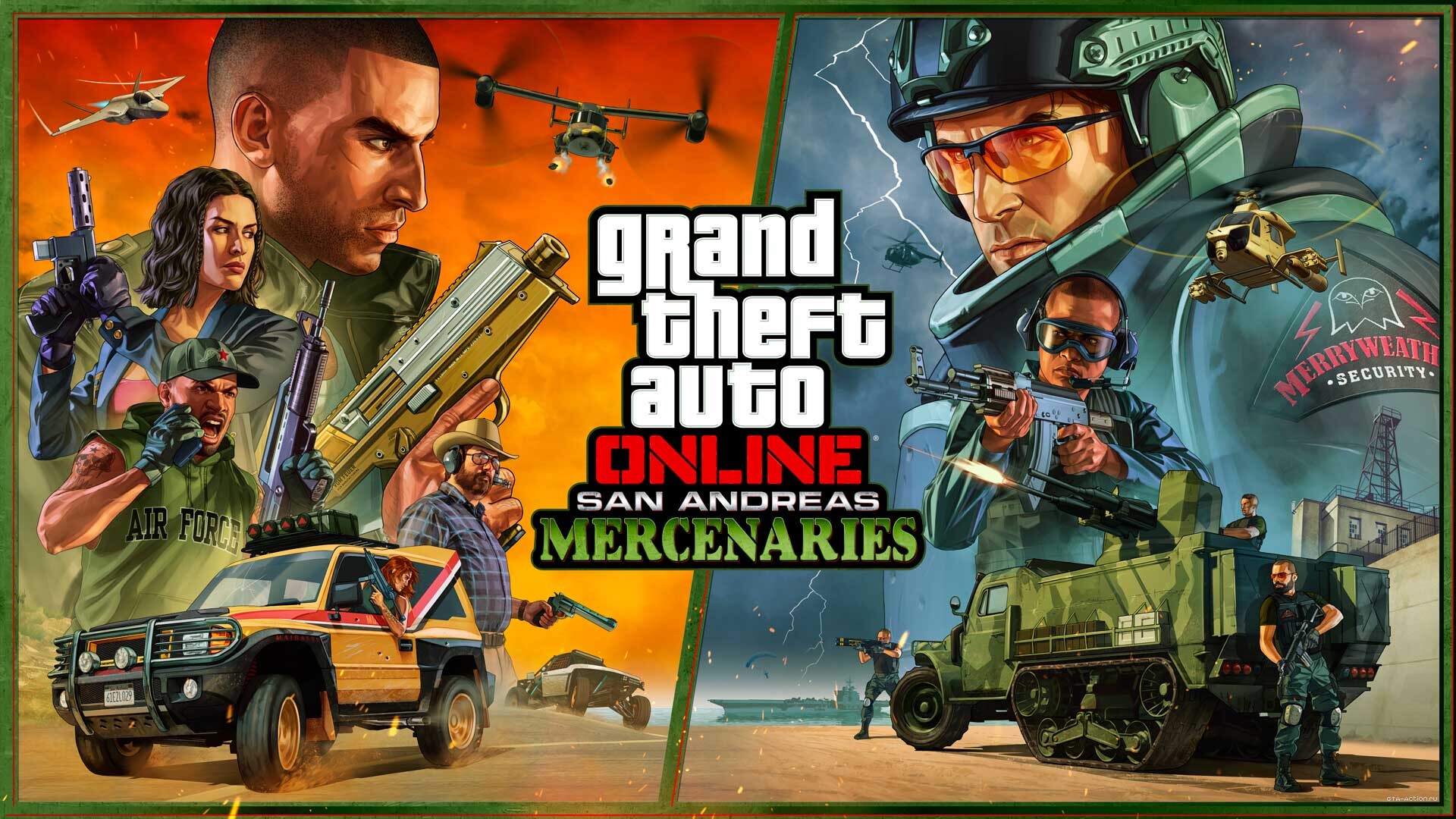 арт из DLC Наёмники Сан-Андреаса для GTA Online