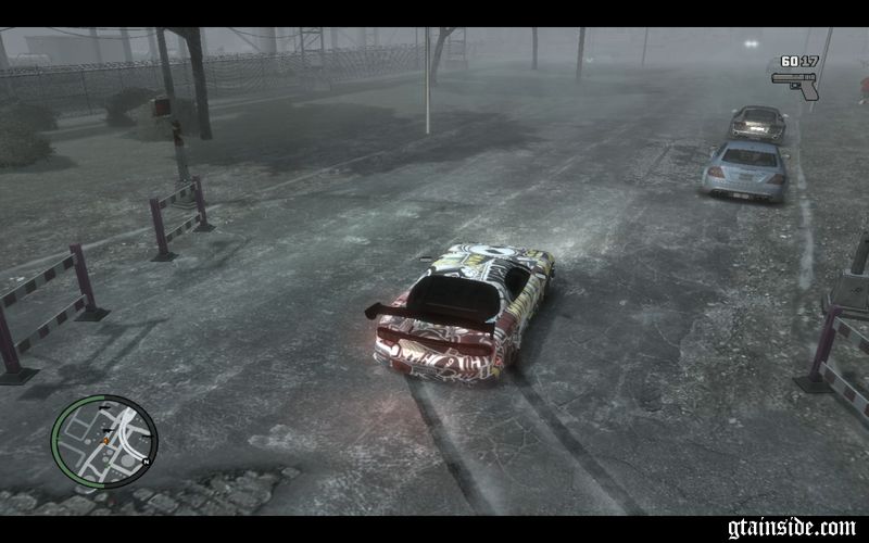 Illegal drift on the street