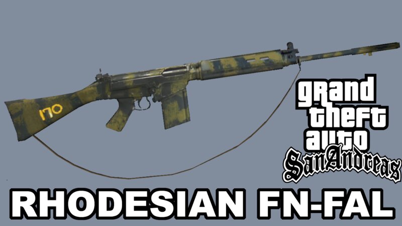 GTA San Andreas Rhodesian FAL