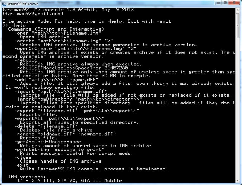 fastman92 IMG Console 2.2 (III-VC-SA-IV)
