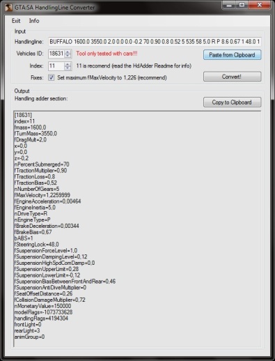 Handling Line Converter