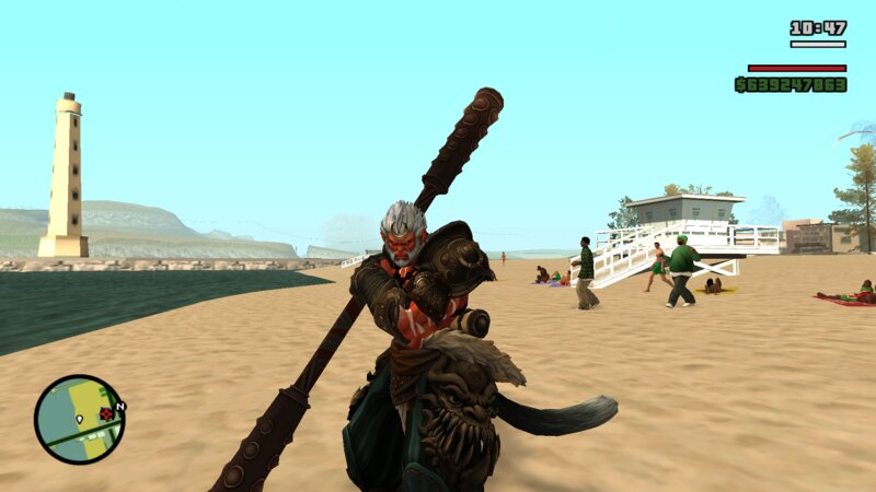 Silver Sage Sun Wukong Ruyi Jingu Bang Staff (SMITE)