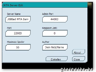 MTA SA Server Editor