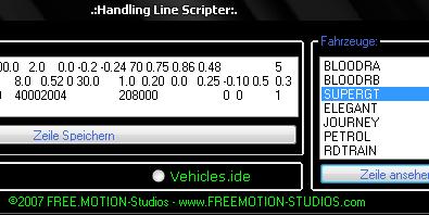 GTA-SA Handling Line Scripter