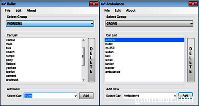 Car Group Editor