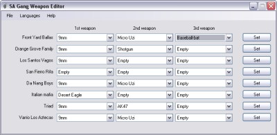 SA Gang Weapon Editor