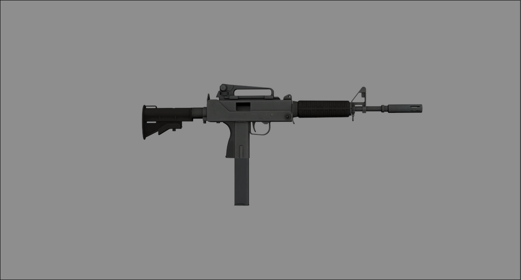 MAC-10 с элементами AR-15