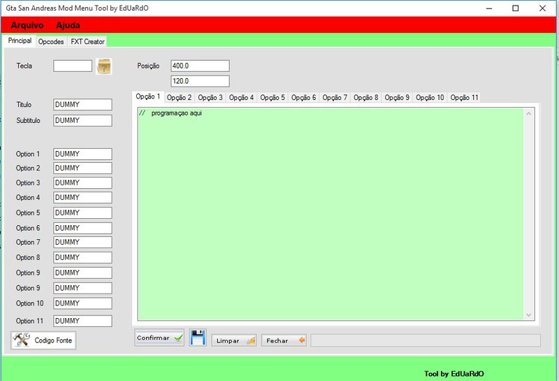 CLEO Menu Creator