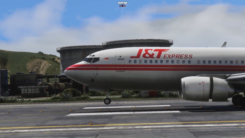 Livery JNT Express Trigana Air Boeing 737 -300