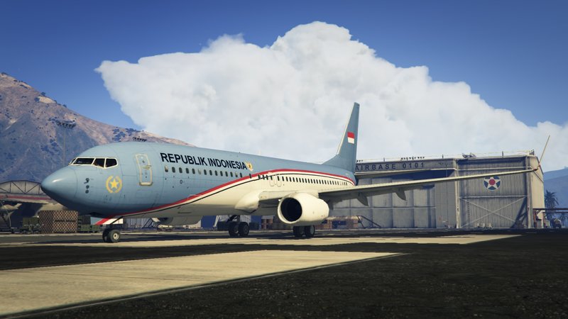 Indonesian government "A-001" Boeing 737-800