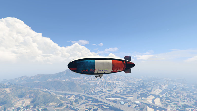 Pray for Paris Blimp