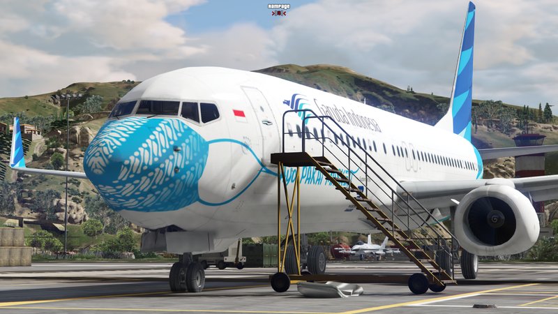 Livery Ayo Pakai Masker Boeing 737-800 Design By Helena Calista