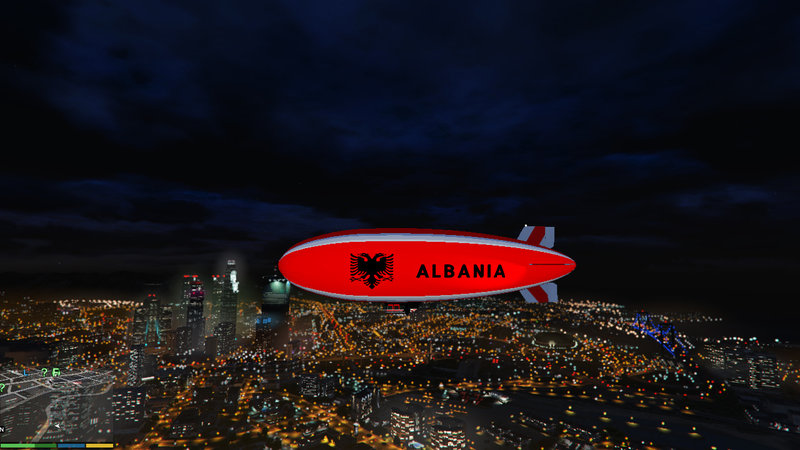 Blimp Eagle Albania Flag