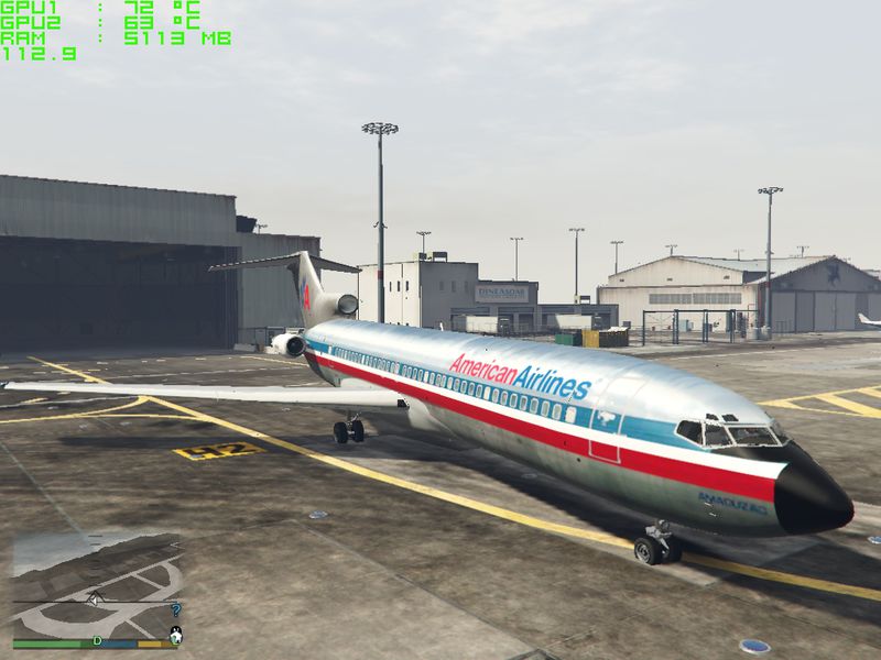 727 Livery Pack (American Airlines, Delta, Ryanair)