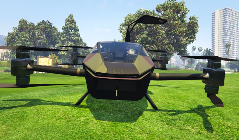 XPeng AeroHT Voyager X2 - eVTOL: Летающее Такси – Армия Сербии | Сербское Летающее Такси: Камуфляж Армии Сербии [ADD-ON | HQ]