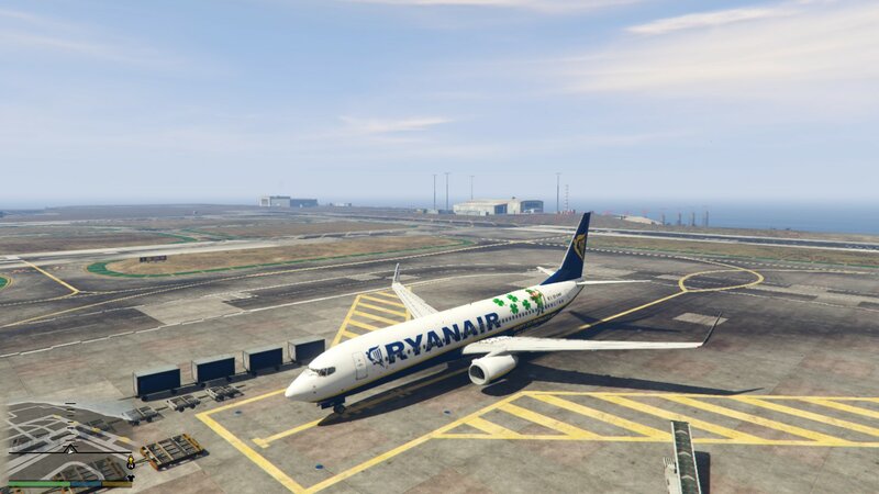 Фиктивная ливрея Ryanair к Дню Святого Патрика для Boeing 737-800