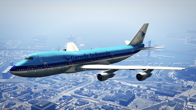 Garuda Indonesia (KLM Livery) "PH-BUE" Boeing 747-200