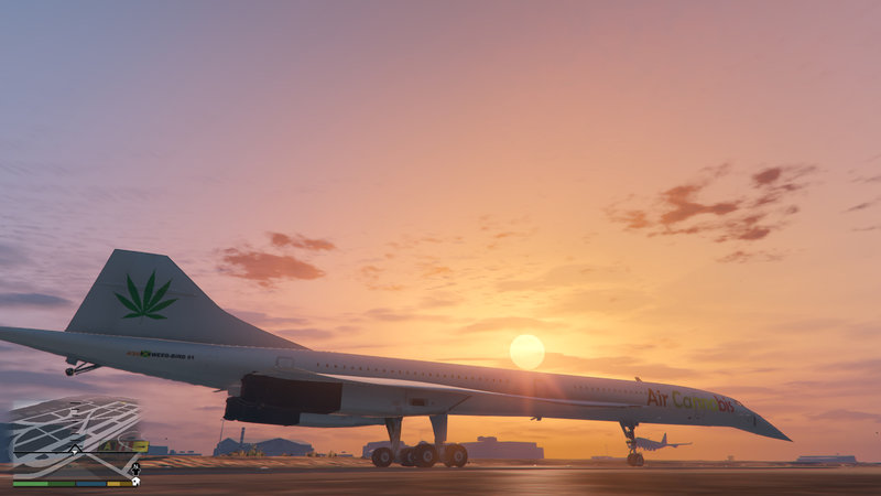 Air Cannabis livery for Aerospatiale-BAC Concorde