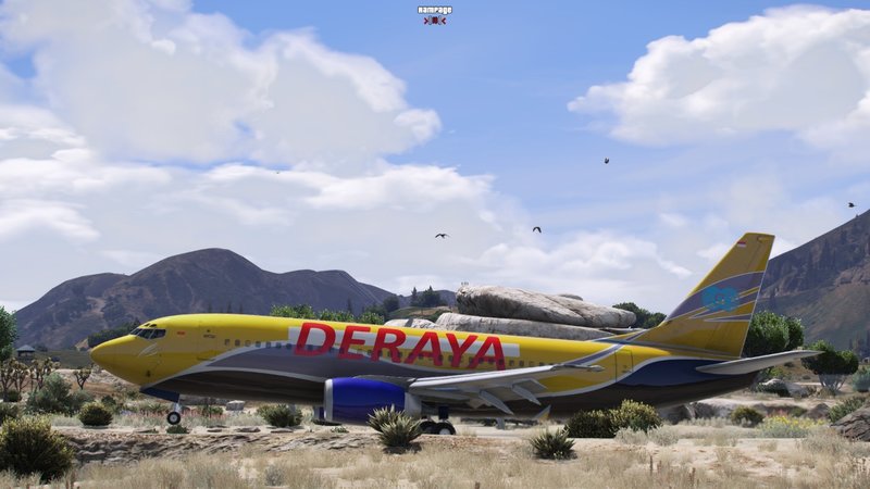 LIVERY BOEING 737 300 DERAYA AIR