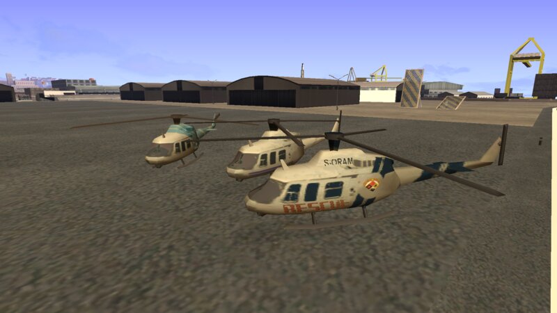 GTA 3 Static Helicopters