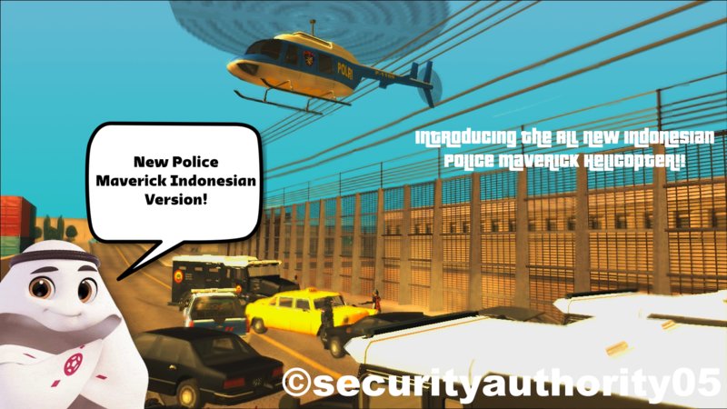 Индонезийский полицейский вертолет (стиль Police Maverick)