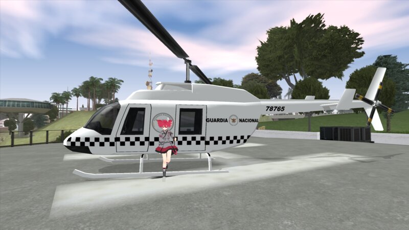 Helicóptero de la guardia nacional
