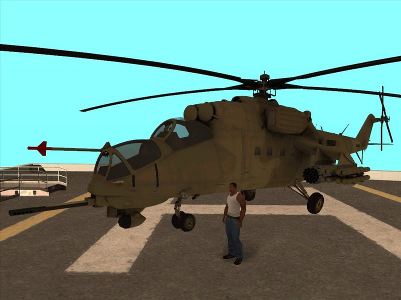 Mil Mi-35 (с пустынной камуфляжной окраской) из Apache: Air Assault
