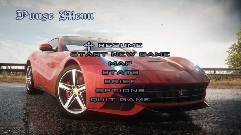 Need For Speed: Rivals Main Menu Background And Loading Screens
