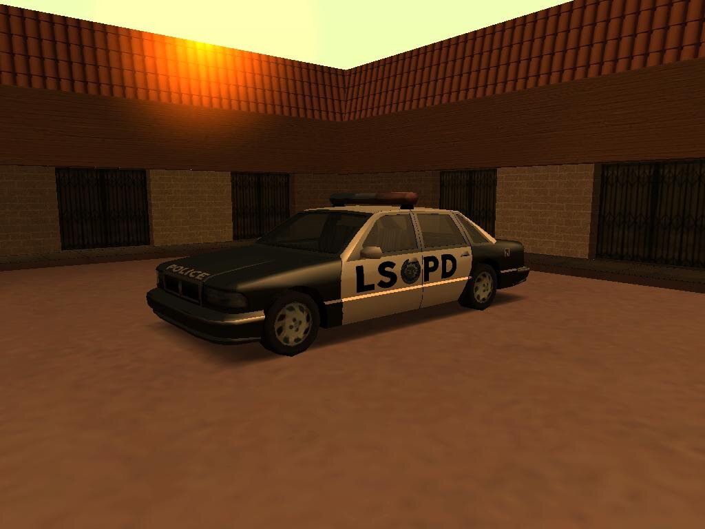Cutscene Los Santos Police Car