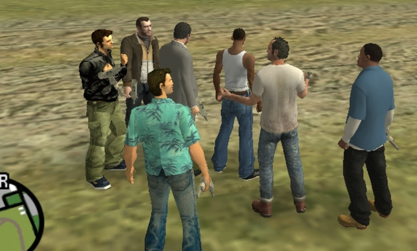 GTA ПРОТАГОНИСТЫ КАК ОХРАННИКИ