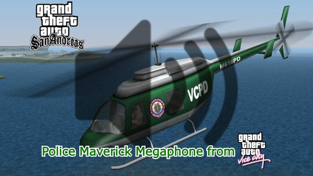 GTA Vice City Police Maverick Megaphone