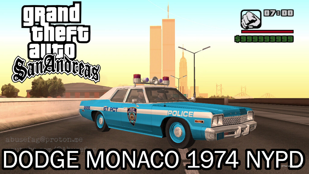 Dodge Monaco 1974 NYPD police car
