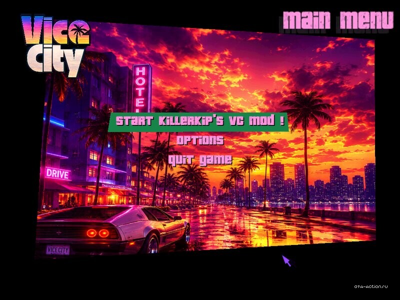 VICE CITY HD FIRE MENU