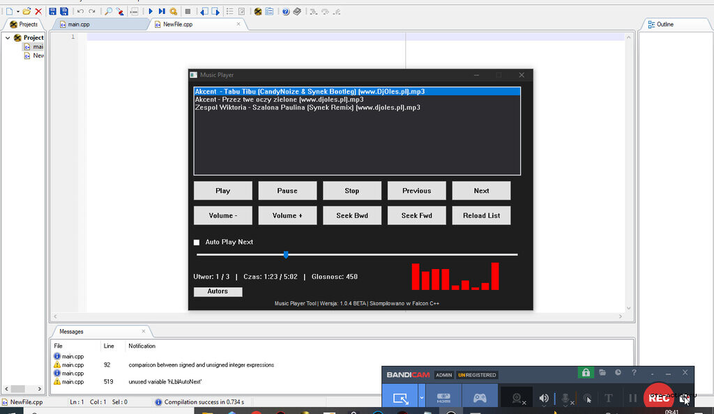 Music Player Project Master