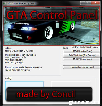 GTA SA Control Panel