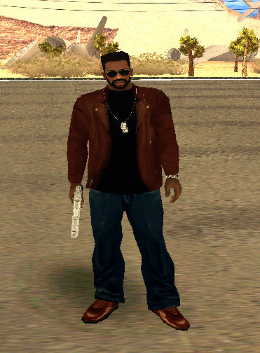 Brown Leather Jacket/Chaqueta MarrÃ³n de Cuero