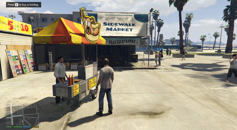 Working Hotdog Vendors