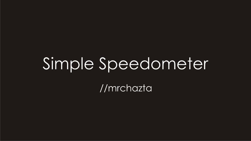 Simple Speedometer