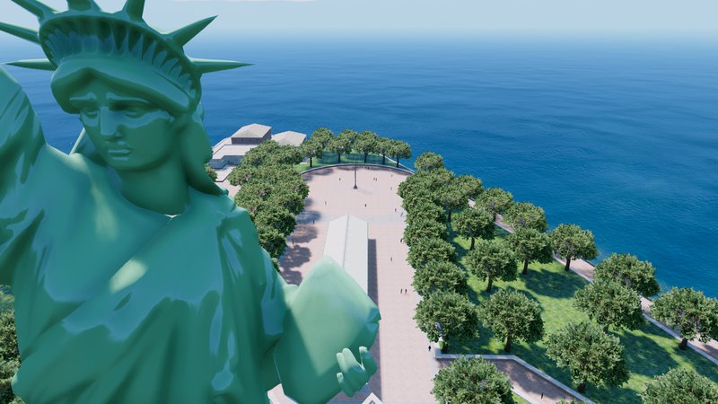 Populated Statue Of Liberty