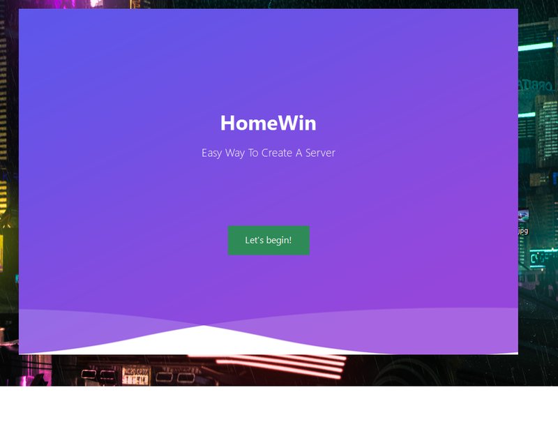 FiveM Server Creator - HomeWin