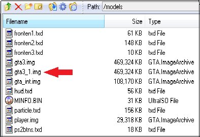 GTA3_1.img Remover (GTA SA PS2)