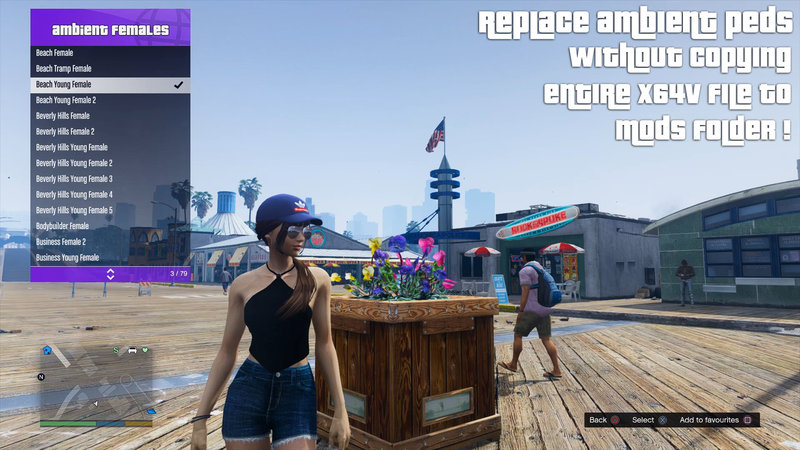 AIO Replace Ambient Peds, Animal, Weapons, Tatooes And More