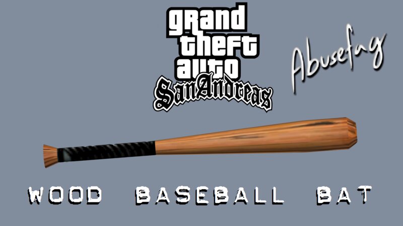 GTA San Andreas Wood Baseball Bat