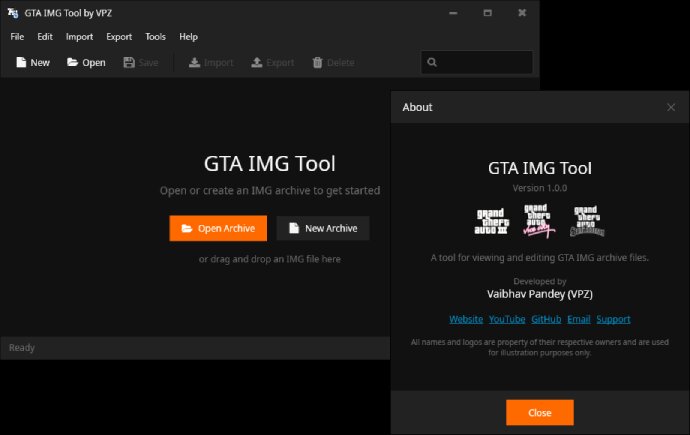 GTA IMG - Edit, unpack, repack IMG archives