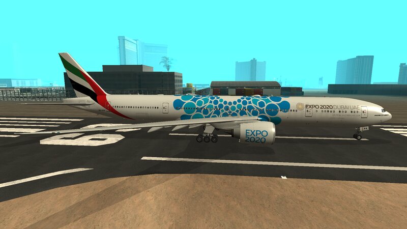 Emirates Boeing 777-31HER A6-EPK Expo 2020 Blue Livery (Remastered)