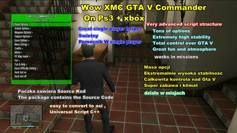XMC GTA V trainer Update