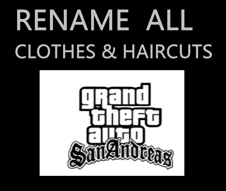 Rename All Clothes & Haircuts PC/Android