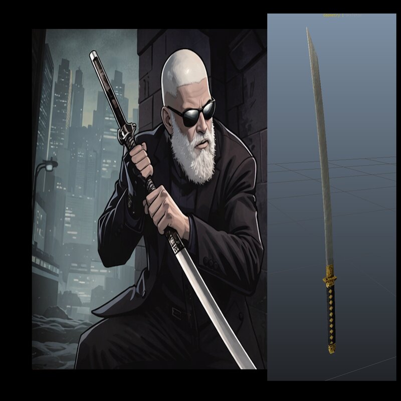 Katana Lobo Blanco