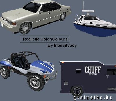 Realistic colours